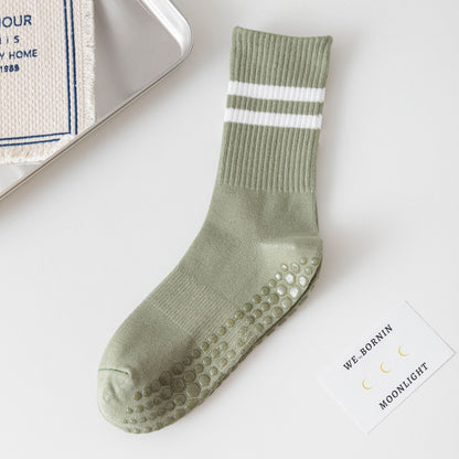 Women's Non-Slip Pilates Grip Socks with Cotton Blend