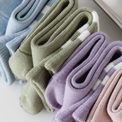 Women's Non-Slip Pilates Grip Socks with Cotton Blend
