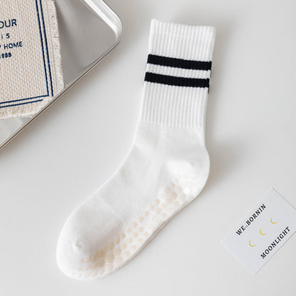 Women's Non-Slip Pilates Grip Socks with Cotton Blend