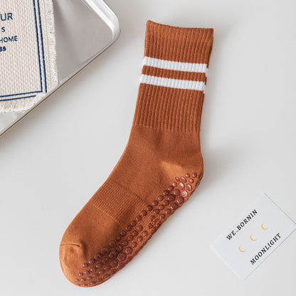 Women's Non-Slip Pilates Grip Socks with Cotton Blend